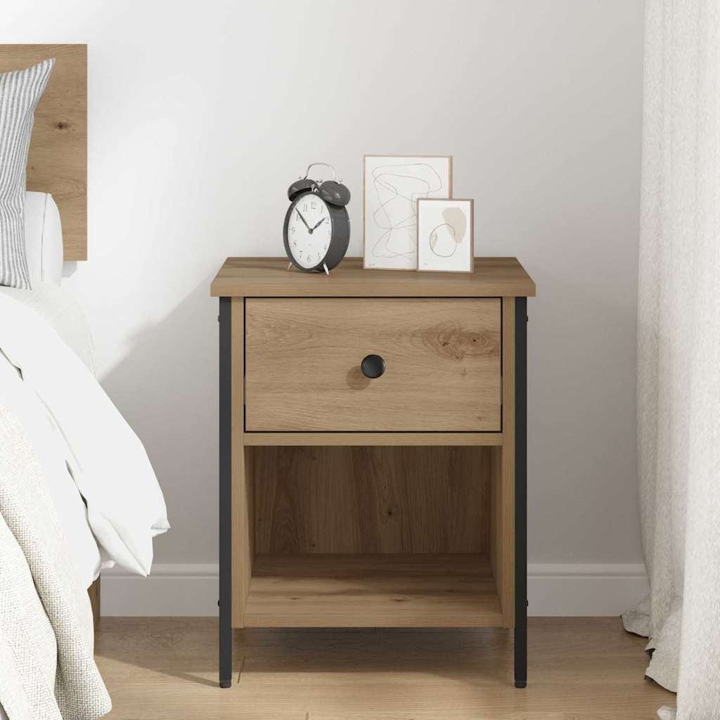 Bedside Cabinet Artisan oak 40 x 42 x 50 cm Engineered wood